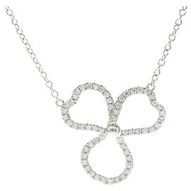 Autre Marque Collier Tiffany Open Paper Flower Argenté