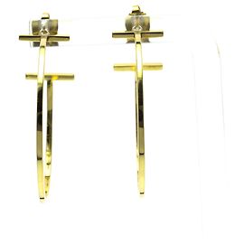 Autre Marque Orecchini a cerchio Tiffany T-wire in oro 18K D'oro