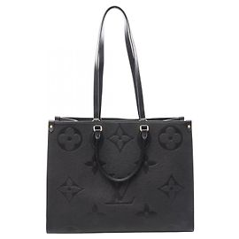Louis Vuitton OnTheGo GM Monogram Empreinte Noir Tote Bag Schwarz