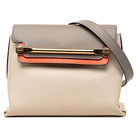 Bolsa de Ombro Chloé Chloe Claire Chain Marrom Cru