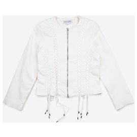 Autre Marque Dior by Galliano AW02 Bondage Lace Jacket White