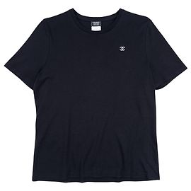 Camiseta Uniforme CC Logo Chanel by Karl Lagerfeld 2010s Negro