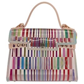 Delvaux The Eye Catcher Tempete Top Handle Multicolor PVC GM Multicolore