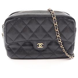 Sac à épaule Chanel Matelassé Classic Noir