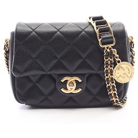 Chanel Matelassé Shoulder Bag Black