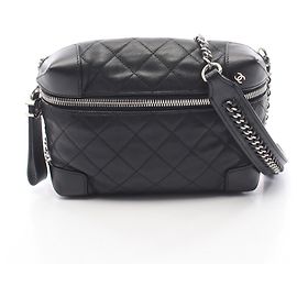 Bolsa de Ombro Chanel Matelassé Preta Preto