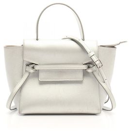 Céline Celine Belt Bag Nano mala de mão 2Way Prata