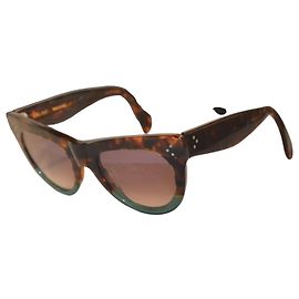 Céline Celine CL400161 Tortoiseshell Acetate Sunglasses Brown Multiple colors