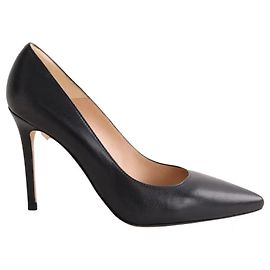 Lk Bennett Fern black leather heels Black