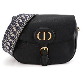 Autre Marque DIOR - Borsa a tracolla Bobby Dior in pelle martellata nera Nero
