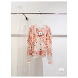 Hermès Cashmere Knitwear Orange Size 34 Multiple colors
