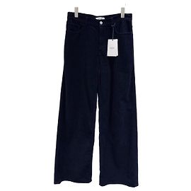 Céline Hose aus schwarzem Samt Mehrfarben