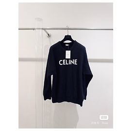 Céline Strickpullover aus Wolle Schwarz Mehrfarben