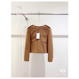 Céline Camel Wool Jacket Size 36 Multiple colors