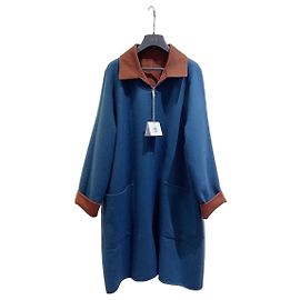Hermès Blue Cashmere Coat Size 38 Multiple colors