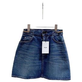 Céline Denim Rock Blau Arc de Triomphe Mehrfarben
