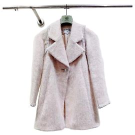 Chanel Pink Wool Coat Size 38 Multiple colors