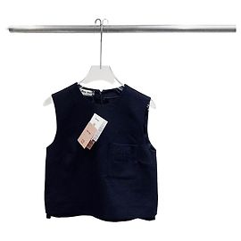 Top Miu Miu em caxemira preto Multicor