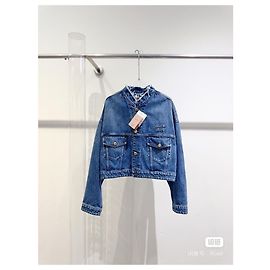Miu Miu Jeansjacke Blau Größe 36 Mehrfarben