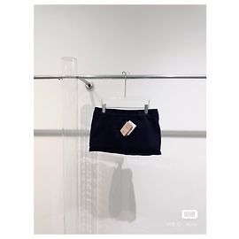 Jupe Miu Miu en cachemire noir avec logo brodé Multicolore