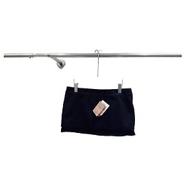 Gonna Miu Miu in cashmere nero con logo ricamato Multicolore