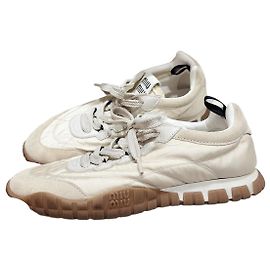 Zapatillas Miu Miu de cuero blancas Multicolor