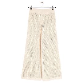 Autre Marque Calças de algodão brancas LILYSILK Branco