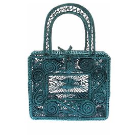 Autre Marque Bolsa de vime azul Azul