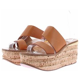 Chloé Sandalias de cuña naranjas Naranja