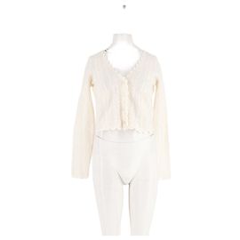 Cardigan en laine blanc SéZane Blanc