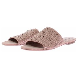 Alaïa Rosa Wildleder-Sandalen Pink
