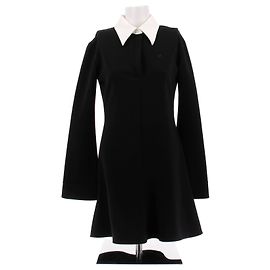 Courreges Schwarzes Kleid Schwarz