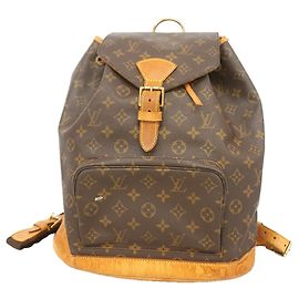 Mochila Louis Vuitton Monogram Montsouris GM Marrom