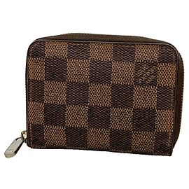 Louis Vuitton Damier Zippy Coin Purse N63070 Ebene Damier ebene