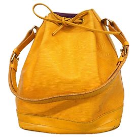 Sac à épaule Louis Vuitton Epi Noe Jaune