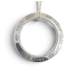 Autre Marque Colar com Pendente Circle Tiffany & Co. 1837 Prata