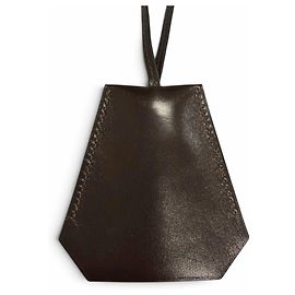 Hermès Collar Clochette Large Hermes Box Calf Margiela Era Marrón oscuro