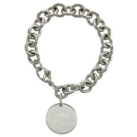 Autre Marque Bracciale Tiffany Vintage Return to Round Tag Argento