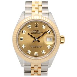 Rolex Datejust 10P Diamond Wristwatch Other