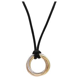 Colar Cartier Trinity Preto Dourado