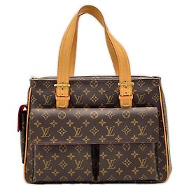 Sac à main Louis Vuitton Monogram Multipli Cite Marron Beige