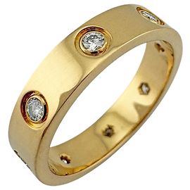 Bague Cartier Mini Love Entièrement Diamants Doré