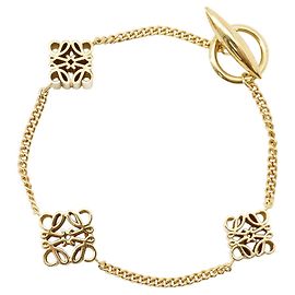 Bracelet à breloques Loewe Gold Doré
