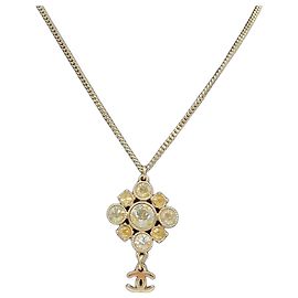 Collana Chanel Coco Mark con strass D'oro