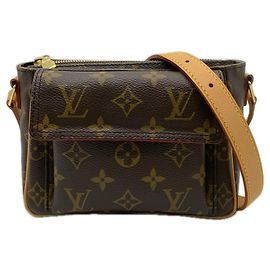Borsa a tracolla Louis Vuitton Monogram Viva Cite PM Marrone Beige