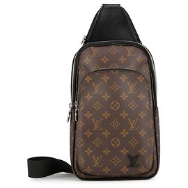 Bolsa Tiracolo Louis Vuitton Monogram Macassar Avenue Preto Monograma