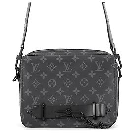 Bolso de hombro Steamer Monogram Eclipse Louis Vuitton Negro