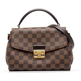 Louis Vuitton Brown Damier Ebene Croisette Braun