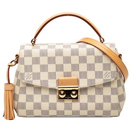 Louis Vuitton White Damier Azur Croisette Bianco
