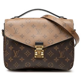 Louis Vuitton Brown Monogram Reverse Pochette Metis Braun